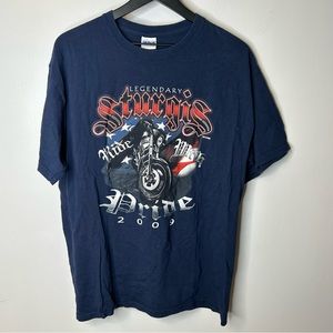 Sturgis Ride With Pride 2009 Shirt Mens Large Motorcycle